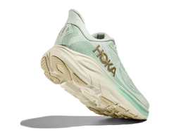 Hoka Women's Clifton 10 - SJD Running Shoes in Mint Green and Gold