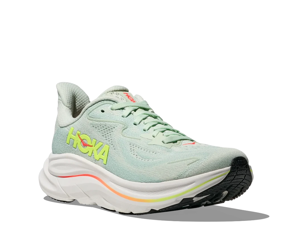 Hoka Women's Clifton 10 SLSSN Running Shoes in Mint