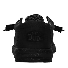 Hey Dude Mens Wally Stretch Canvas Black