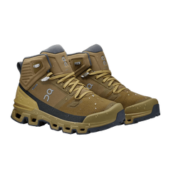 On Men's Cloud Rock 2 Waterproof hiking boots in Hunter & Safari 