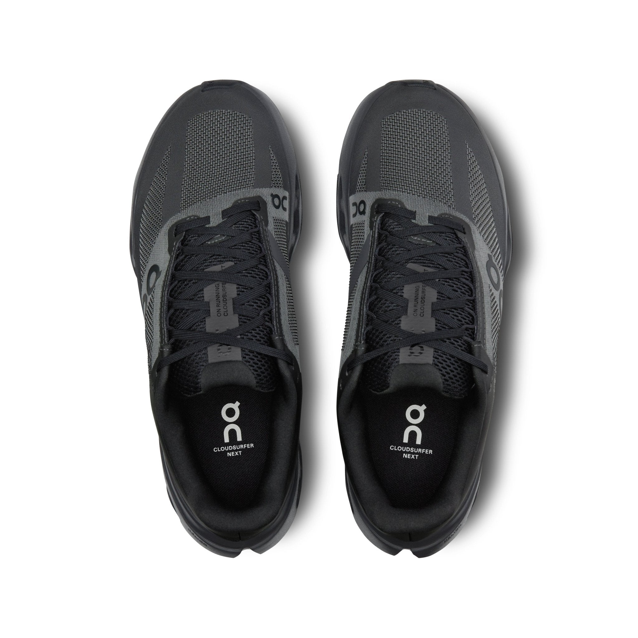 On Men's Cloud Surfer Next Running Shoes in Black Eclipse