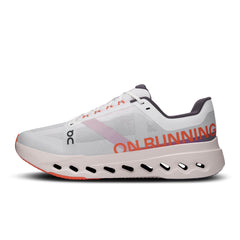 On Men's Cloud Surfer Next Running Shoes in White Flame