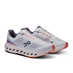 On Men's Cloud Surfer Next Running Shoes in White Flame