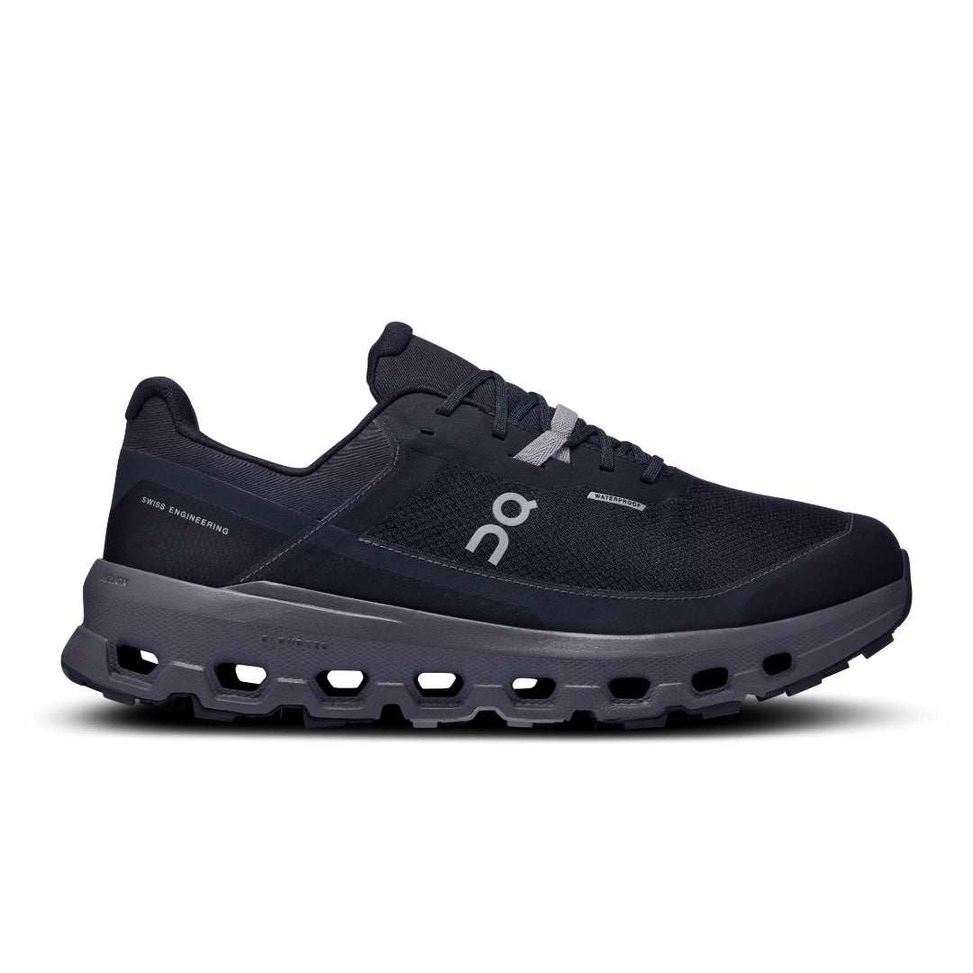 On Men's Cloud Vista 2 WP trail shoes in  Black Eclipse