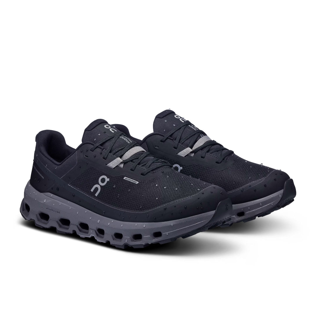 On Men's Cloud Vista 2 WP trail shoes in  Black Eclipse