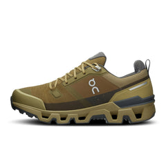 On Men's Cloud Wander Waterproof Trail Shoes in Hunter & Safari