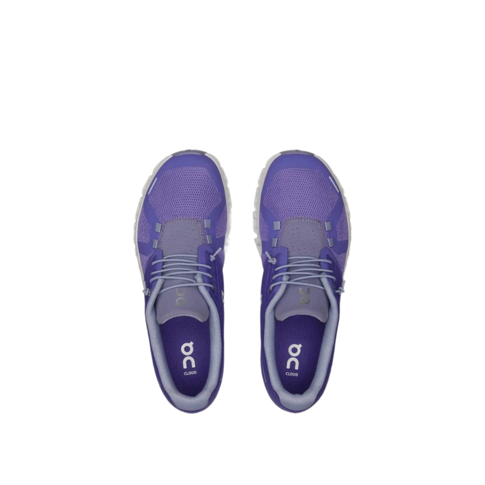 On Women's Cloud 5 lifestyle shoes in Blueberry & Feather