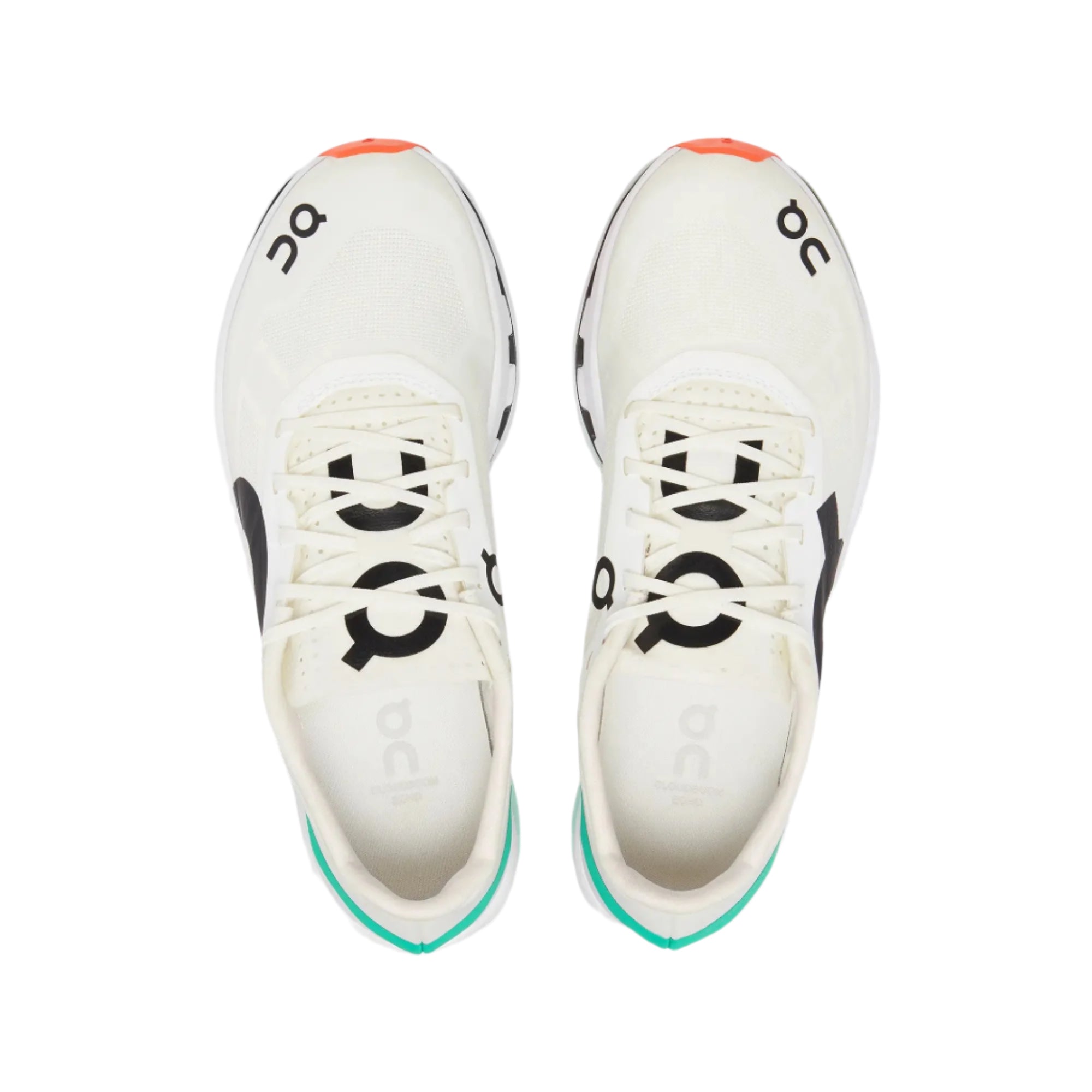 On Women's Cloud Boom Echo running shoes in White & Mint