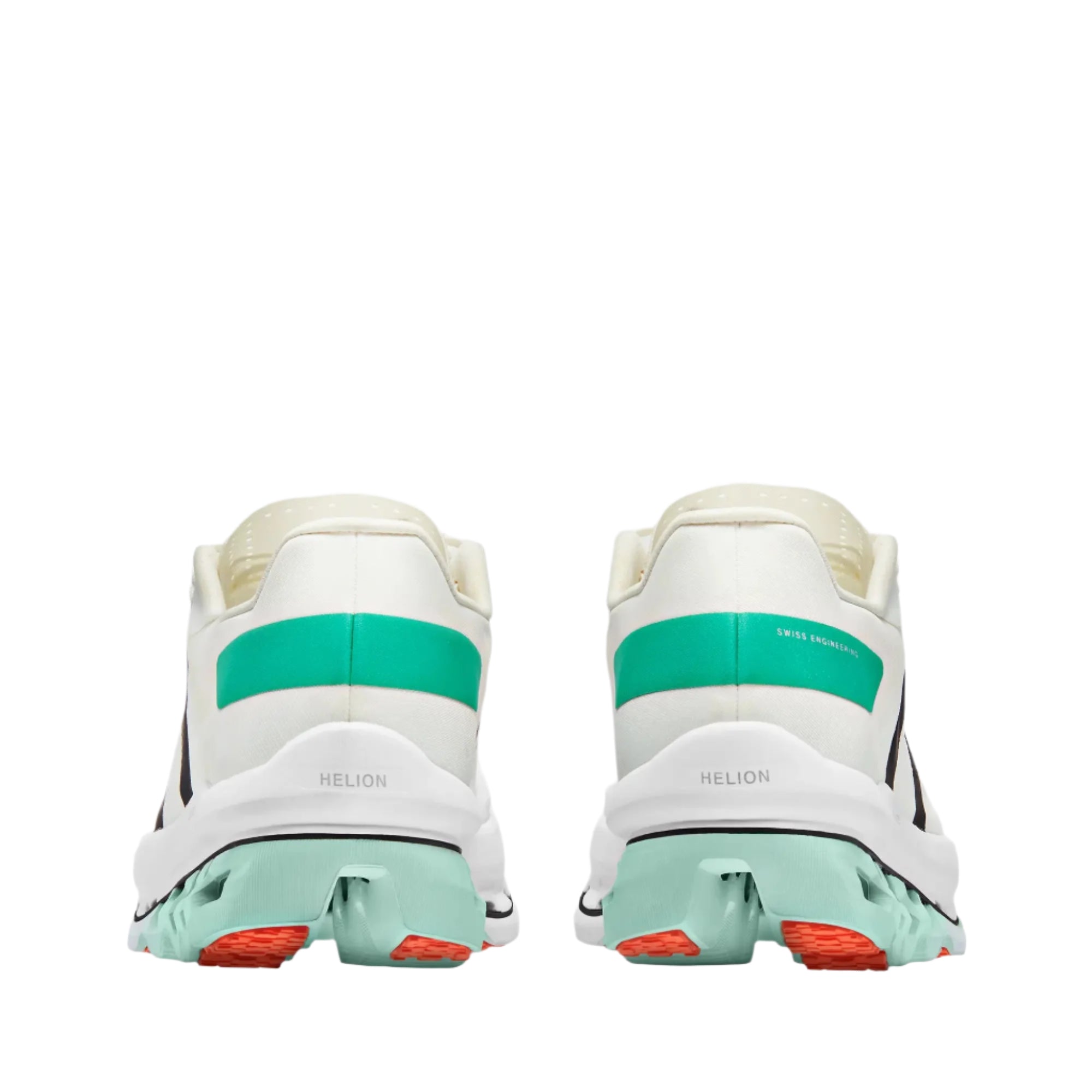 On Women's Cloud Boom Echo running shoes in White & Mint