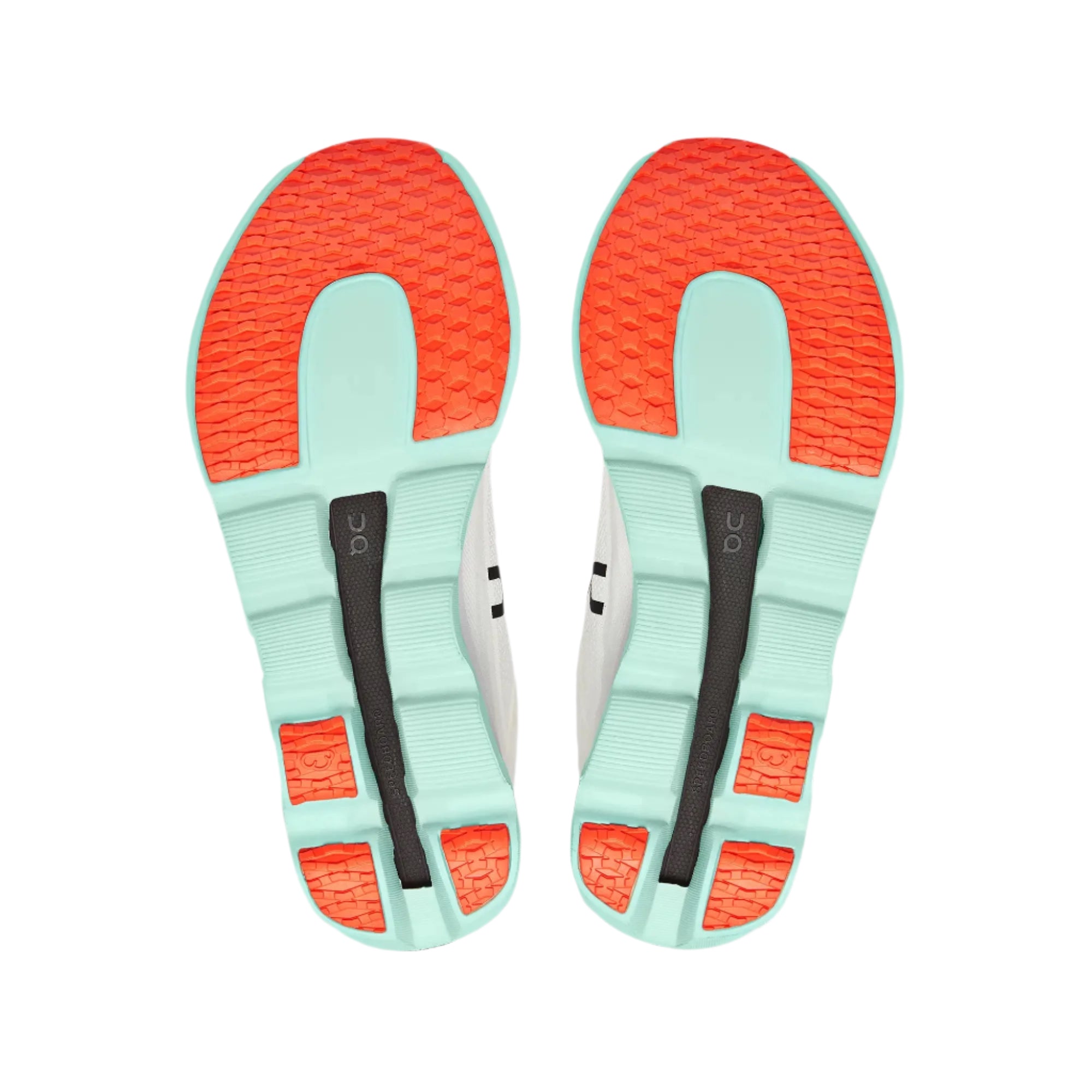 On Women's Cloud Boom Echo running shoes in White & Mint