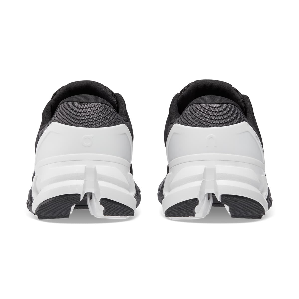 On Women's Cloud Flyer 4 Running Shoes in Black & White Wide