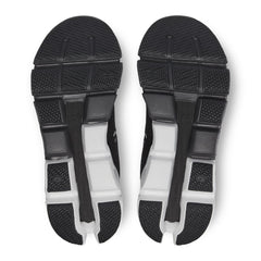 On Women's Cloud Flyer 4 Running Shoes in Black & White Wide