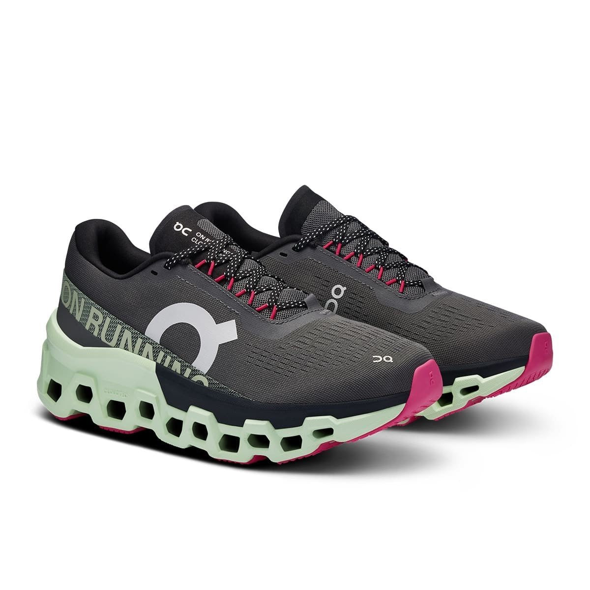 On Women's Cloud Monster 2 Running Shoes in Asphalt Lima