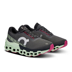 On Women's Cloud Monster 2 Running Shoes in Asphalt Lima