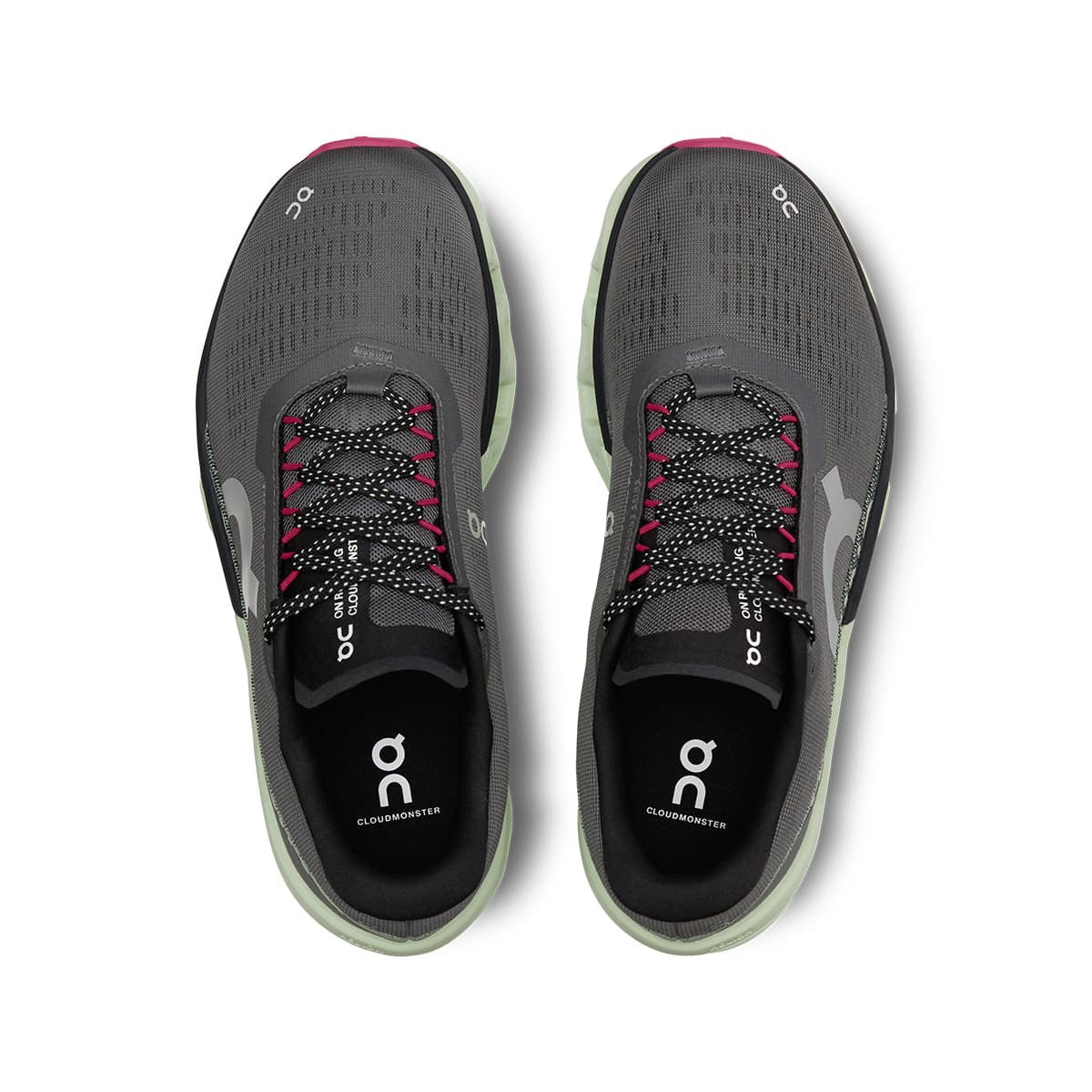 On Women's Cloud Monster 2 Running Shoes in Asphalt Lima