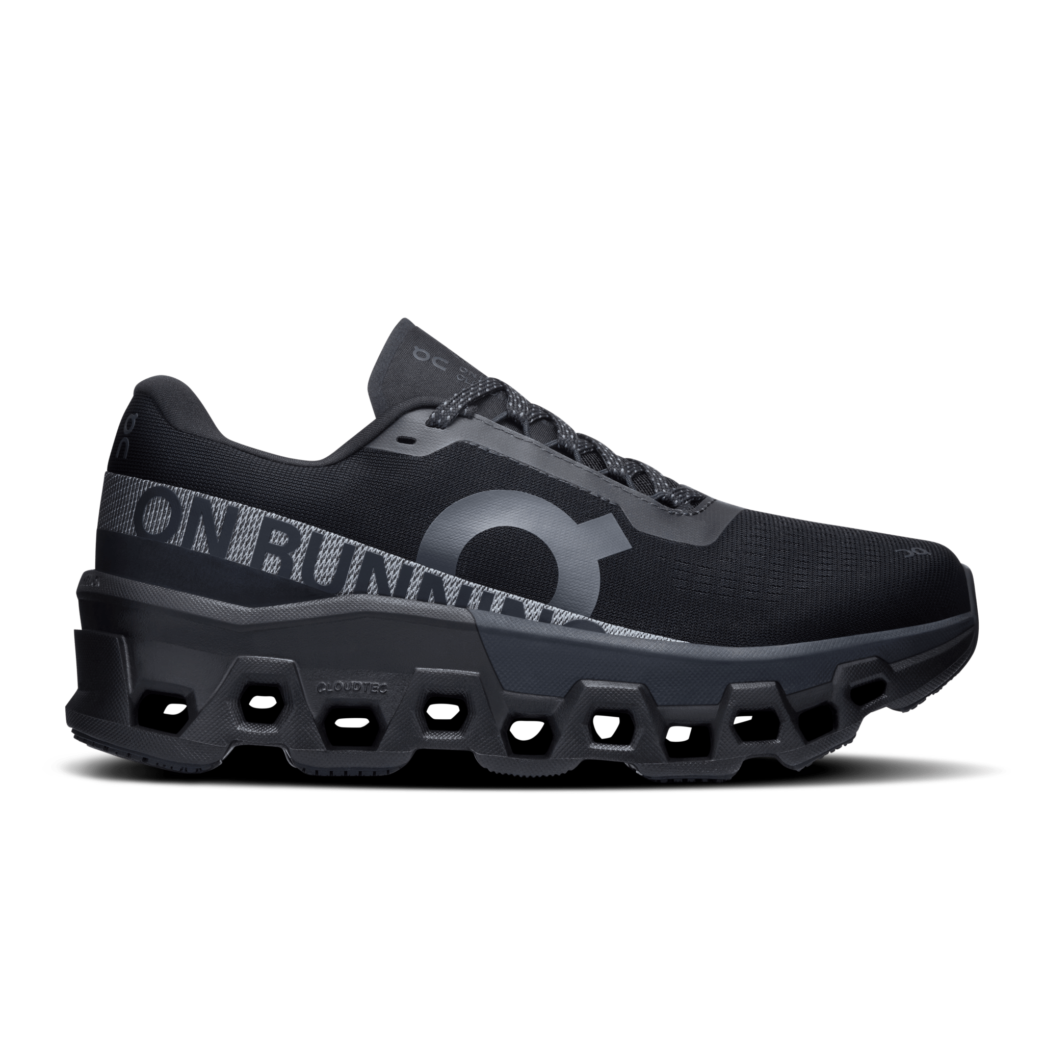 On Women's Cloud Monster 2 running shoes in Black Eclipse