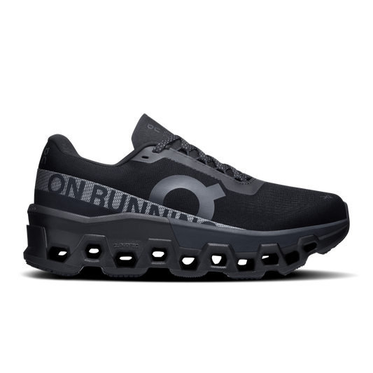 On Women's Cloud Monster 2 running shoes in Black Eclipse