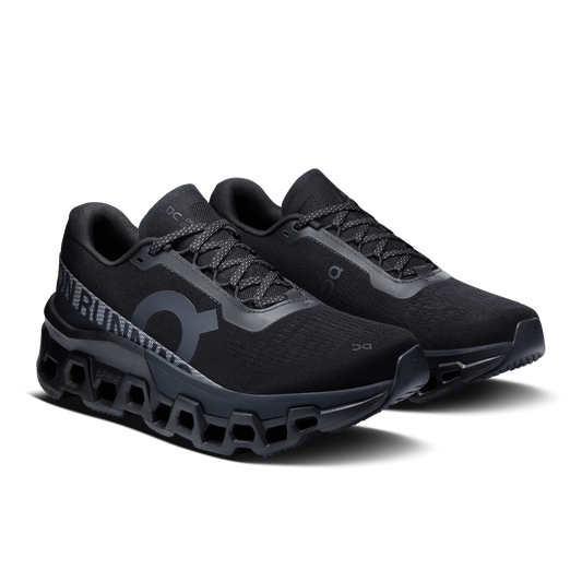 On Women's Cloud Monster 2 running shoes in Black Eclipse