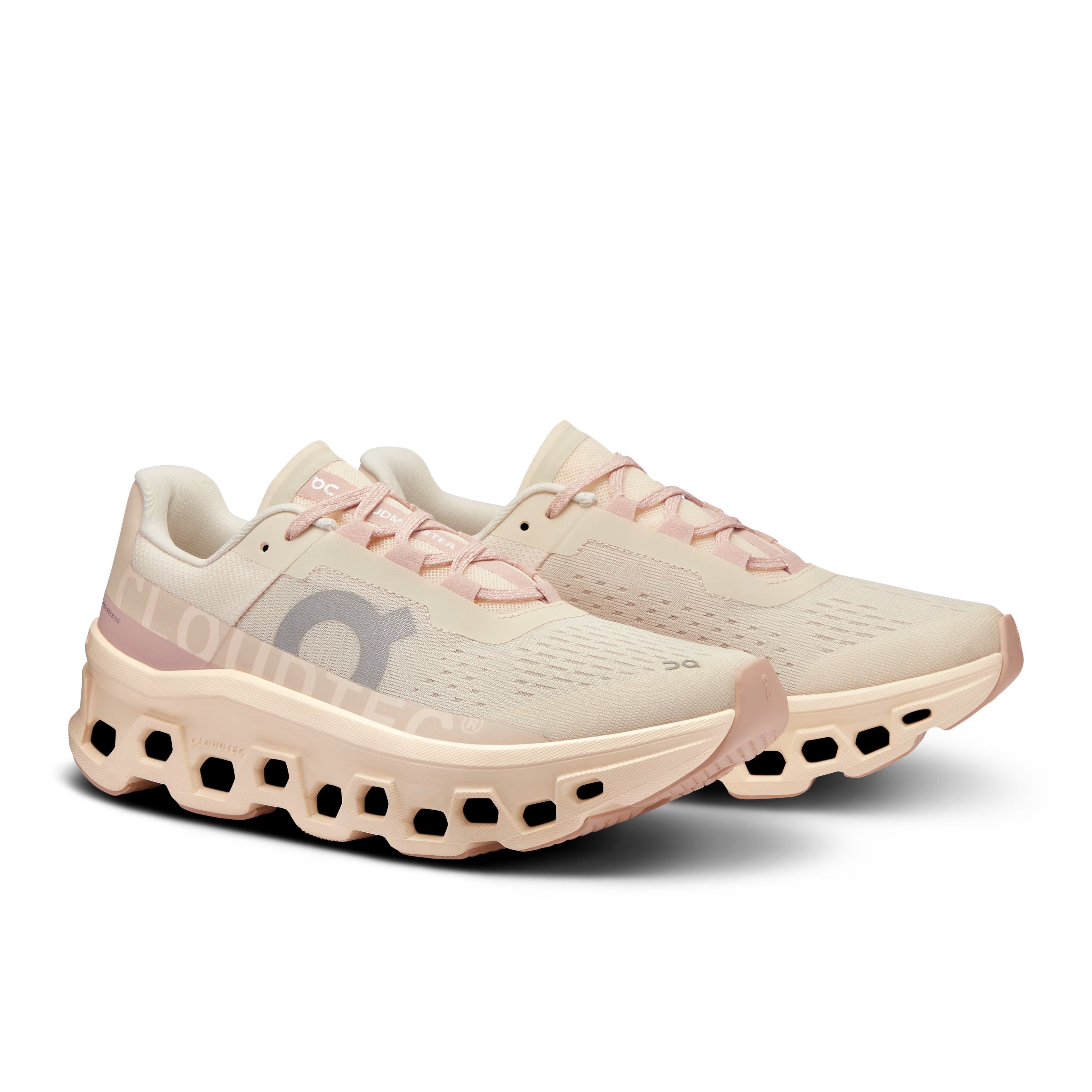 On Women's Cloud Monster running shoes in Moon Fawn