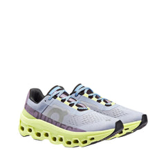 On Women's Cloud Monster running shoes in Nimbus & Hay