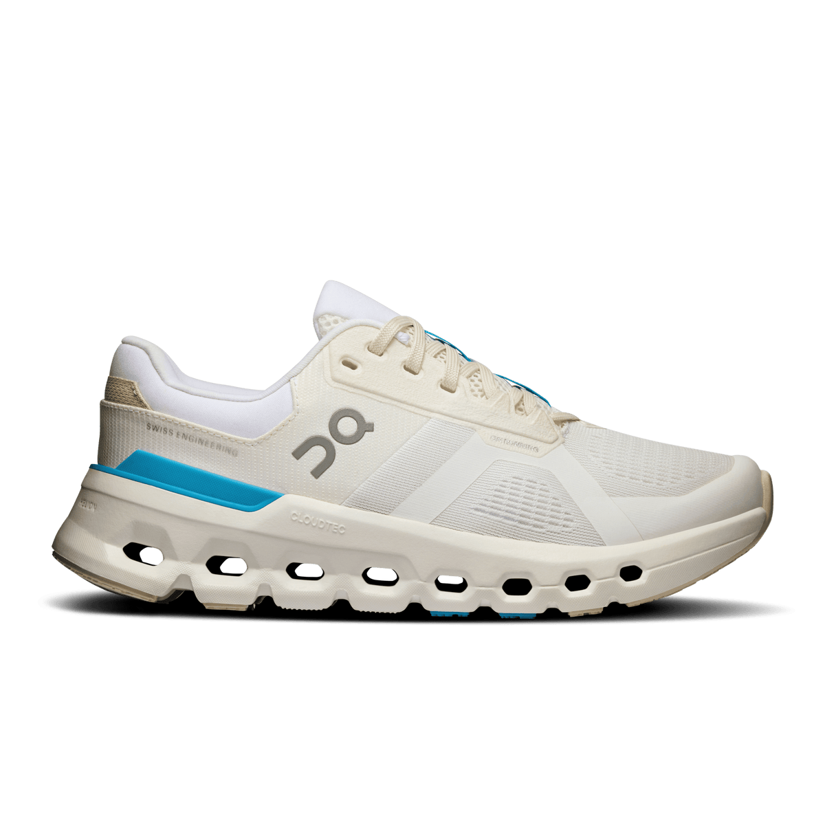 On Women's Cloud Runner 2 Running Shoes in White & Horizon