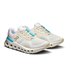 On Women's Cloud Runner 2 Running Shoes in White & Horizon