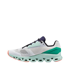 On Women's Cloud Stratus 2 running shoes in Undyed White & Creek