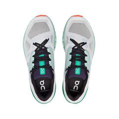 On Women's Cloud Stratus 2 running shoes in Undyed White & Creek