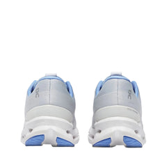 On Women's Cloud Surfer running shoes in Heather & White