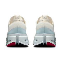 On Women's Cloud Surfer Max running shoes in Ivory Arctic