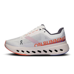On Women's Cloud Surfer Next Running Shoes in White Flame