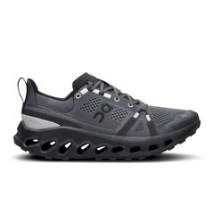 On Women's Cloud Surfer Trail Shoes in Eclipse Black