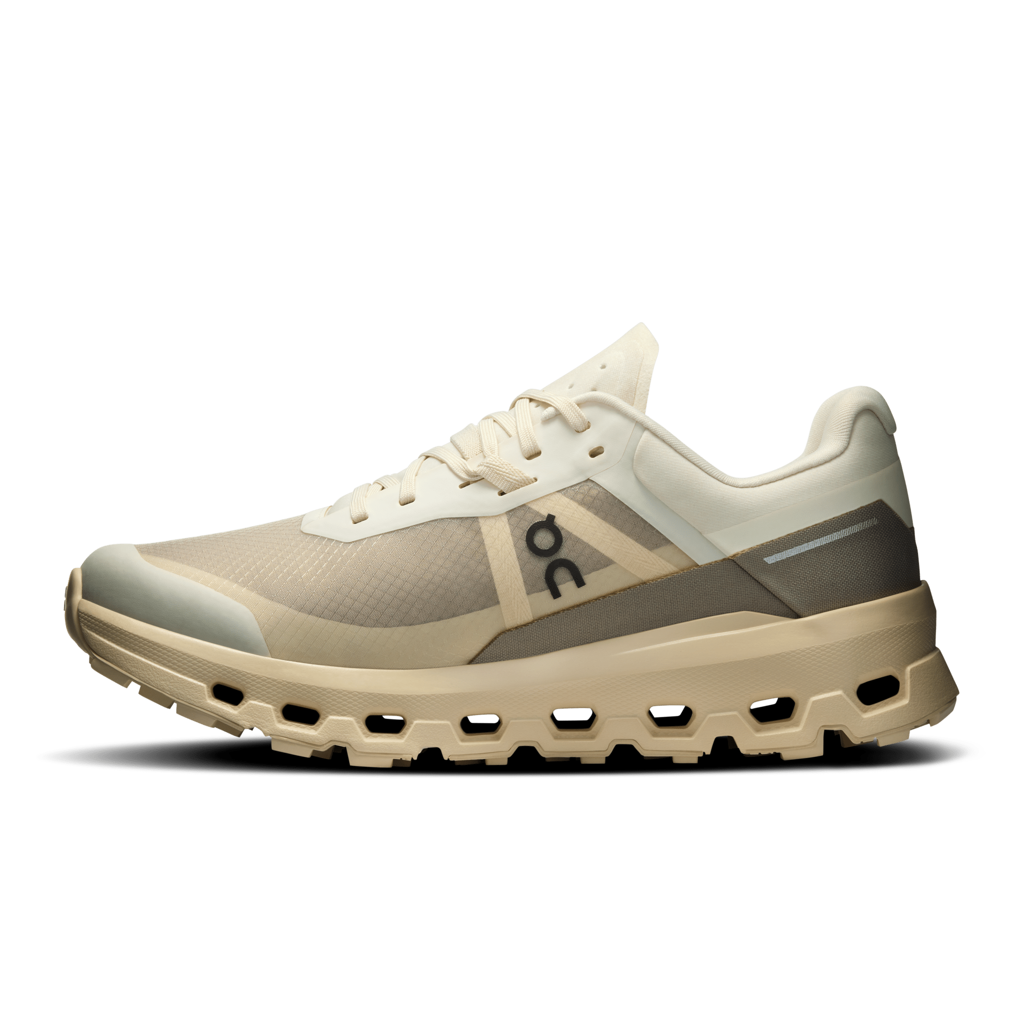 On Women's Cloud Vista 2 trail shoes in  Cream & Desert