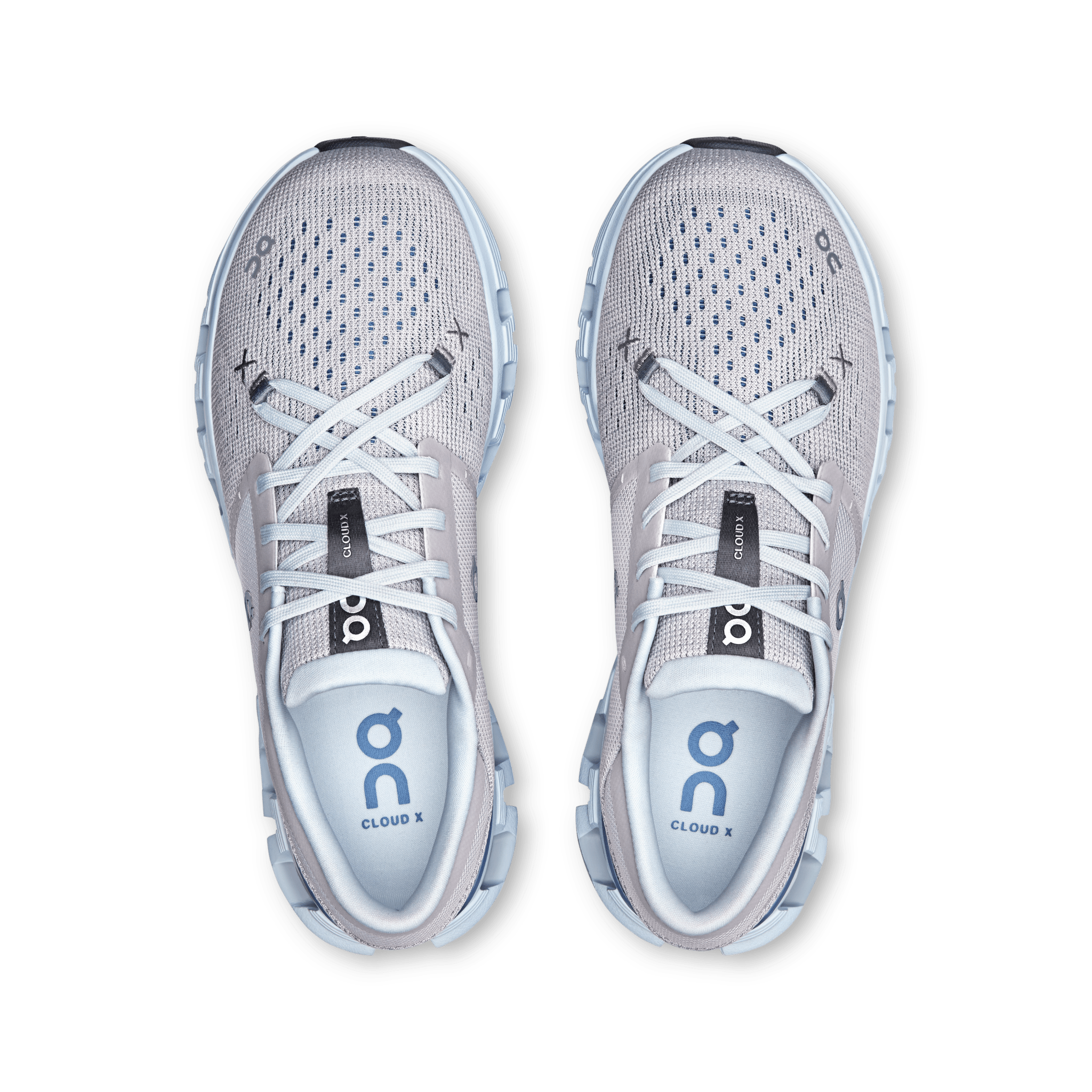 On Women's Cloud X4 Training Shoes in Silver Chambray