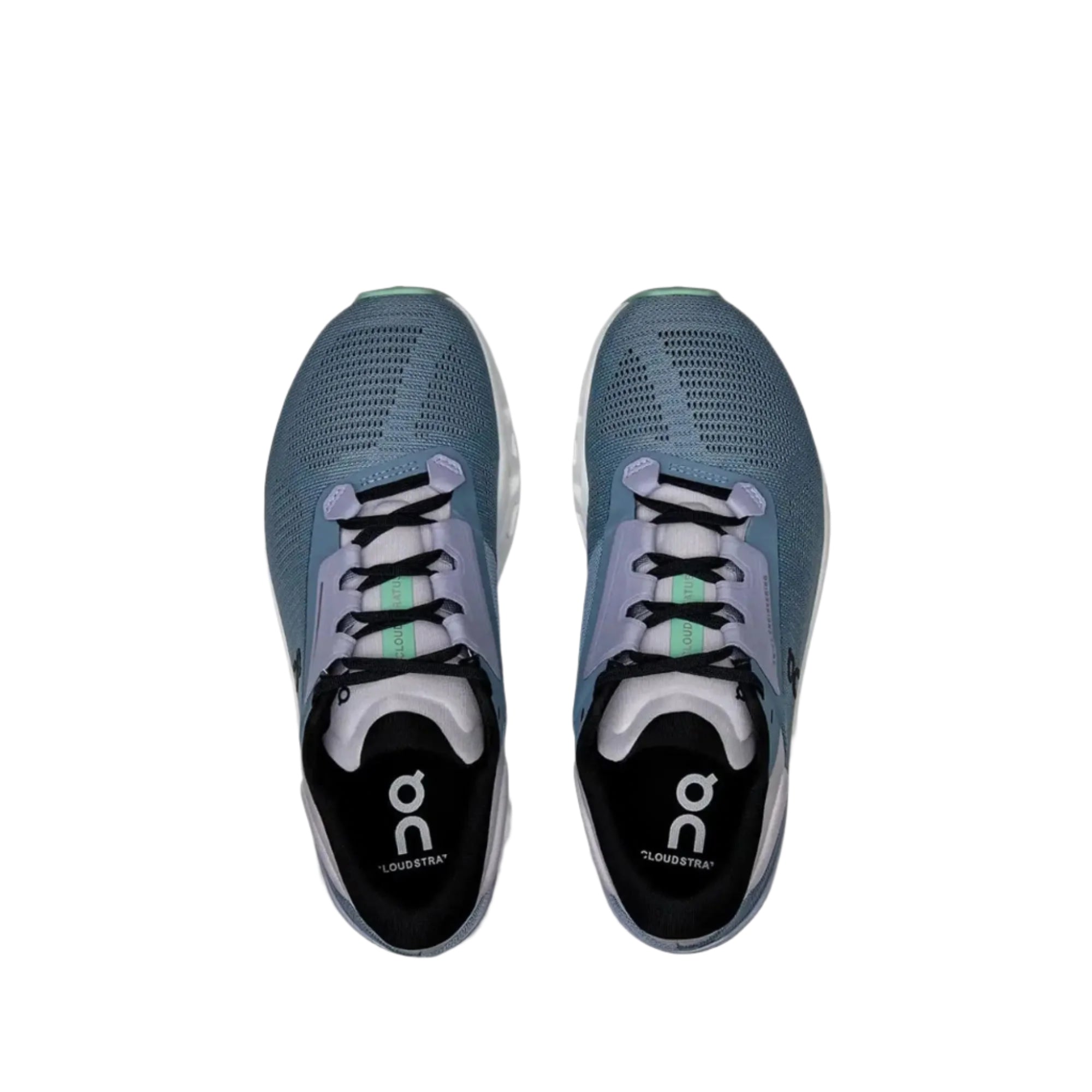 On Women's Stratus 3 Running Shoes in Wash & Nimbus