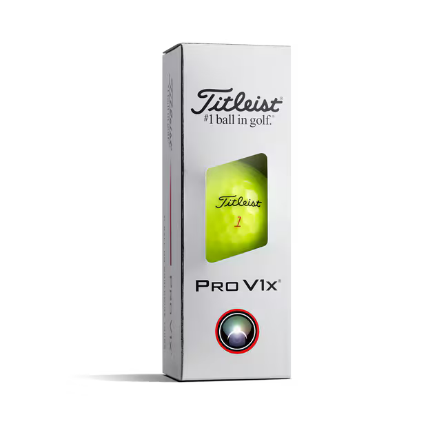 Titleist Pro V1x Golf Ball in Yellow