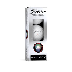 Titleist Pro V1x Left Dash Golf Ball in White