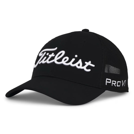 Titleist Tour Mesh Cap Black White