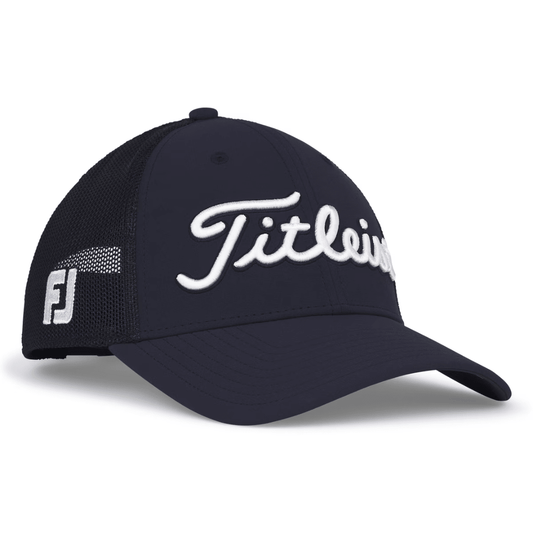 Titleist Tour Mesh Golf Cap in Navy and White