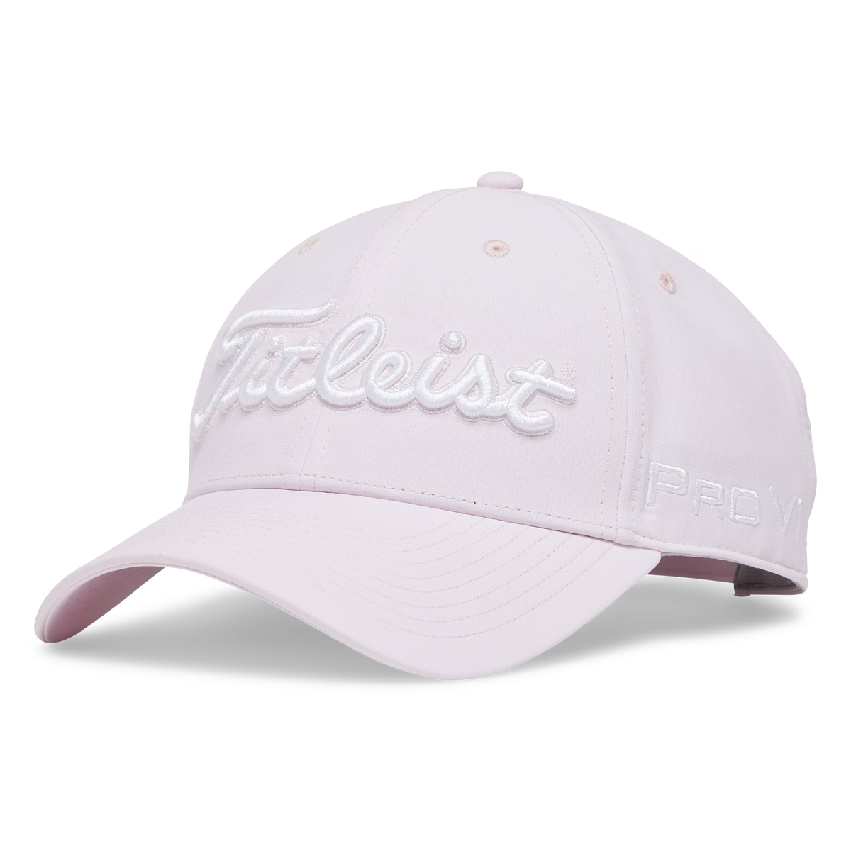 Titleist Tour Performance Golf Cap in Pale Pink and White