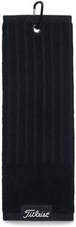 Titleist Trifold Cart Towel in Black