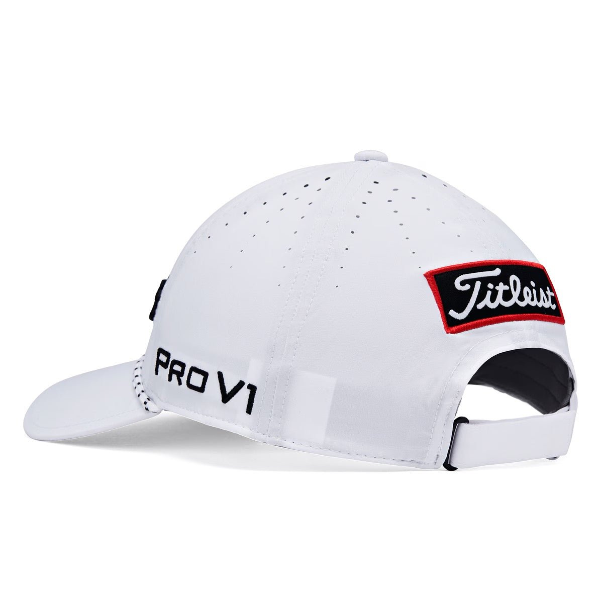 Titliest Tour Breezer Golf Cap in White and Black