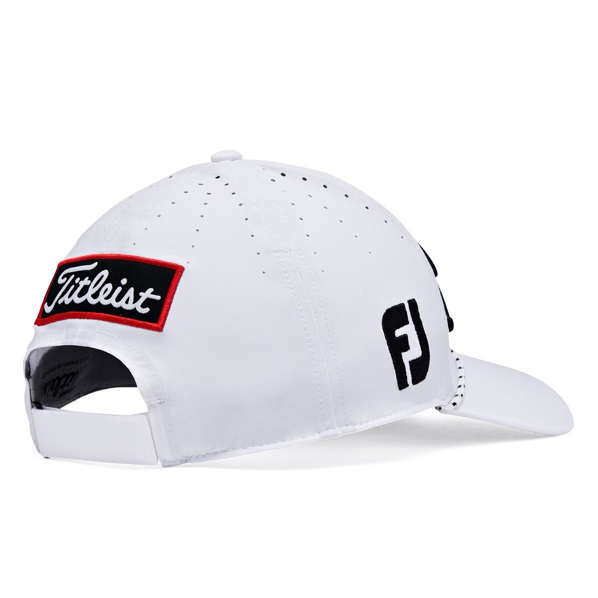 Titliest Tour Breezer Golf Cap in White and Black