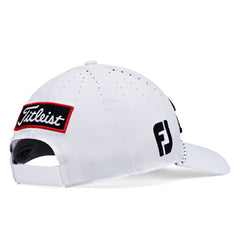 Titliest Tour Breezer Golf Cap in White and Black