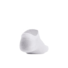 Under Armour Unisex Essential No Show 6 Pack in White