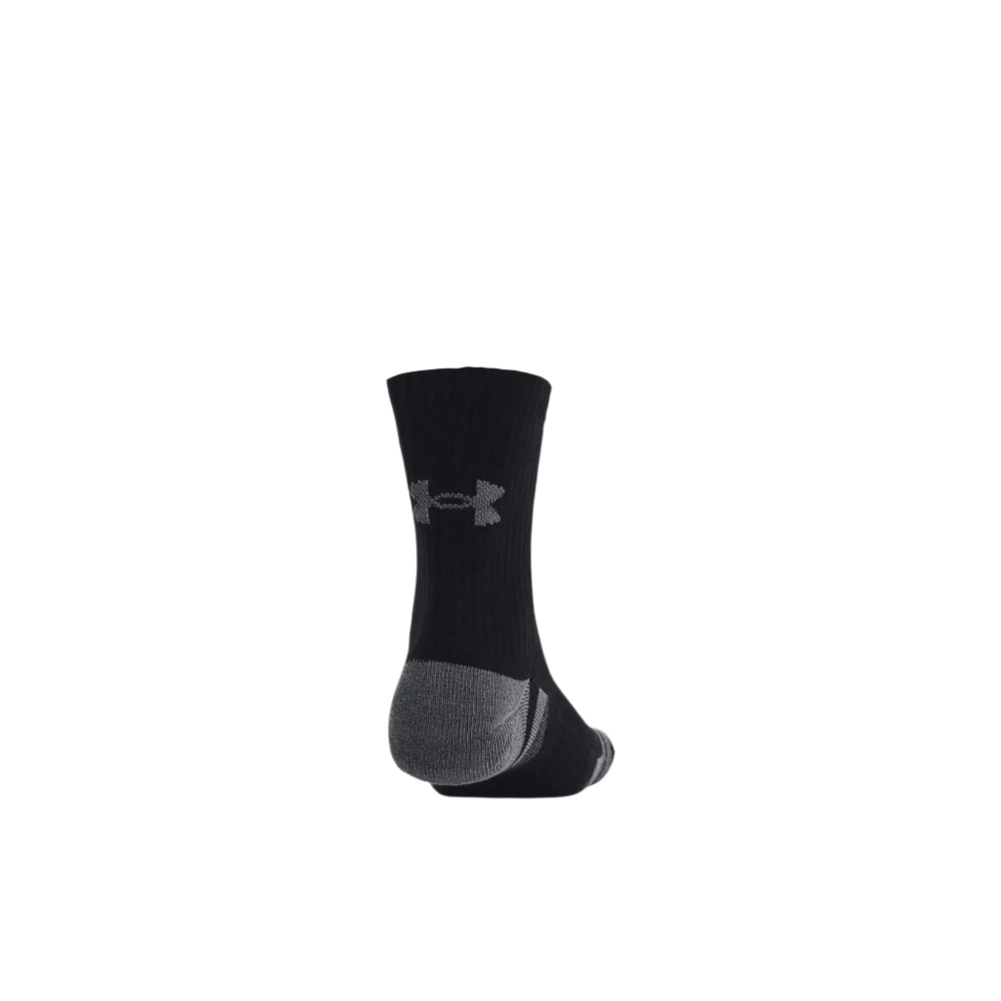 Under Armour Unisex Peformance Cotton 3 Pack Mid in Black