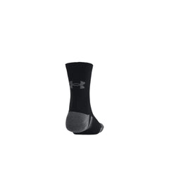 Under Armour Unisex Peformance Cotton 3 Pack Mid in Black