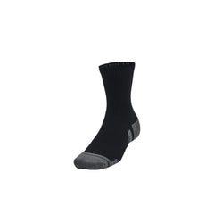 Under Armour Unisex Peformance Cotton 3 Pack Mid in Black
