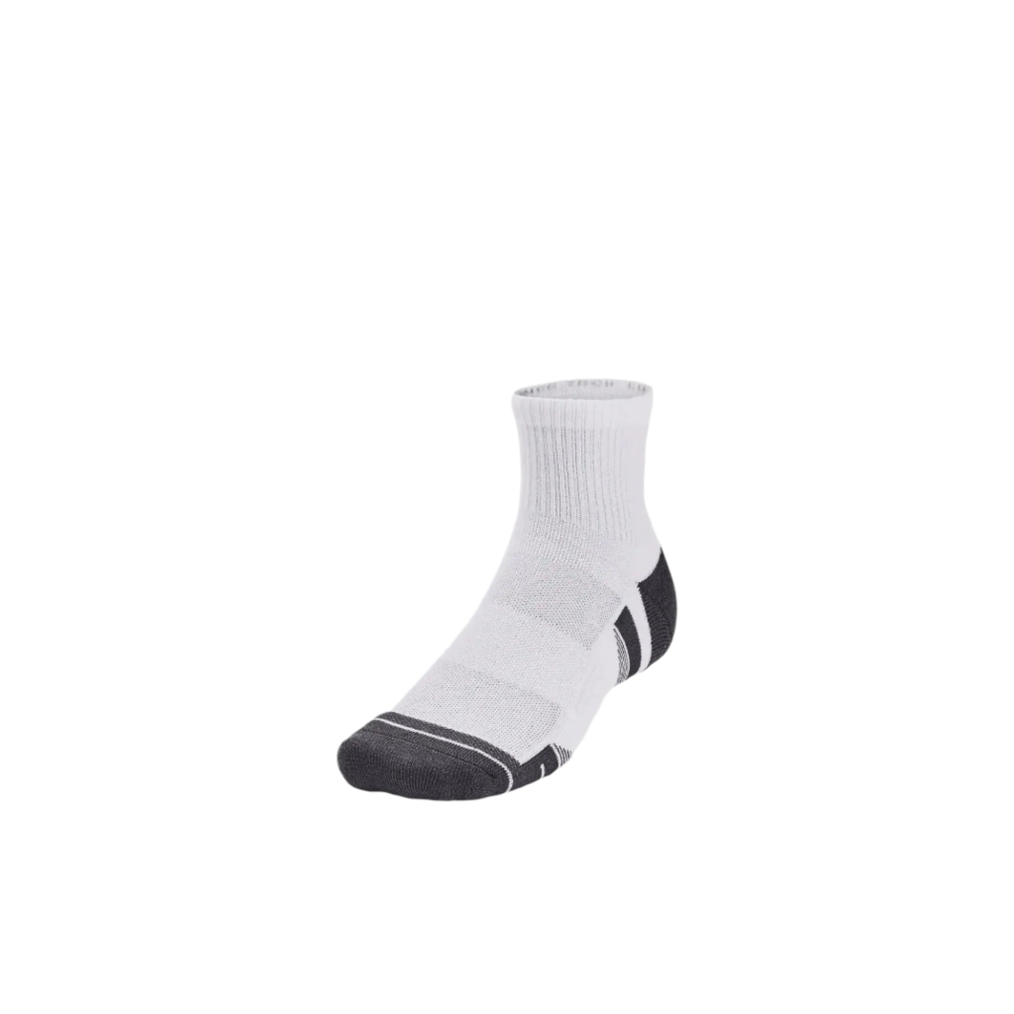 Under Armour Unisex Performance Cotton 3 Pack Mid in White