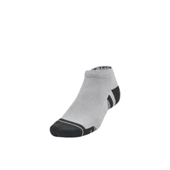 Under Amour Unisex PERFORMANCE TECH 3PK LOW in Black, Grey & White